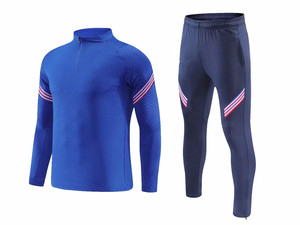 Ensembles de survêtements de football unisexes en polyester légers, respirants et imperméables, personnalisables avec fermeture éclair intégrale et capuche, pour la vente en gros - Product Image 6