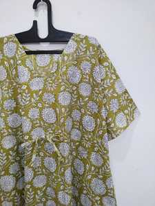 Robe Kaftan en Coton Fait Main, Cache-maillot de Plage, Kimono, Robe Bohème d'Été, Caftan Ample, Tenue de Vacances et de Détente - Product Image 4