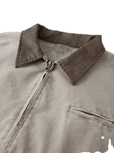 Solid Color Hip Hop Streetwear Men Canvas <b>Jackets</b> Best Quality 100% Cotton Canvas <b>Winter</b> <b>Jacket</b> For Men Low Price Canvas <b>Jacket</b> - Product Image 5