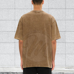 T-shirt délavé au soleil pour usage quotidien, en coton confortable, coupe ajustée et douce - Product Image 4