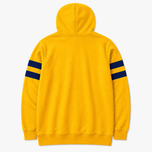 Sweat-shirt à capuche surdimensionné personnalisé pour femme, en molleton de coton 320 GSM, avec logo, poche kangourou et rayures, idéal pour l'automne – Vente en gros - Product Image 6