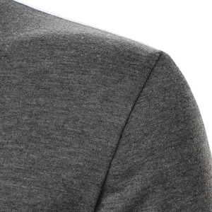 Mens Color Blocked <b>Polo</b> Shirt Short Sleeve Knitted Regular Fit Casual Solid Design <b>White</b> And Gray Anti-Wrinkle Knitted Solid - Product Image 4