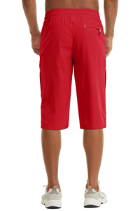 Shorts Bermuda pour homme, couleur unie, séchage rapide, avec poches, taille élastique, style décontracté, en polyester - Product Image 6