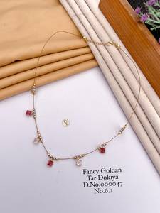Collier pendentif élégant plaqué or avec strass rouge et perles de cristal pour femme, bijoux cadeau - Product Image 6