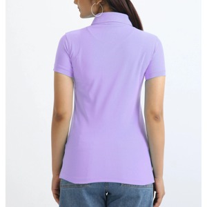 เสื้อโปโลขายส่งแบบ OEM สำหรับเสื้อผ้ากีฬาผู้หญิง เสื้อโปโลเปล่าสำหรับสกรีนโลโก้ตามแบบที่กำหนด เสื้อโปโลแขนสั้นผู้หญิง - Product Image 5