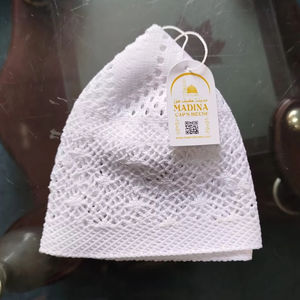 Chapeau Kufi Unisexe Africain Européen Tricoté Brodé à la Main Réglable Toutes Saisons Intérieur Extérieur Casquette Ondulée Creuse pour Cheveux - Product Image 1