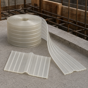 Project Cost Saving Sofuco <b>PVC</b> KN9215 Ribbed Waterstop With Tensile 12-18.8MPa For Indonesia Irrigation Culvert Applications - Product Image 4