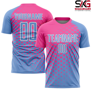 Maillot de football personnalisé noir et rose pour adulte, maillot de football à manches courtes, uniforme d'équipe, séchage rapide, tenue d'entraînement pour match - Product Image 6