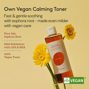 Tónico Calmante Vegano Hipoalergénico HYGGEE Own 250ml |   Crema Facial Calmante e Hidratante para Reparación de la Barrera Cutánea, Piel Sensible, K-Beauty - Product Image 6