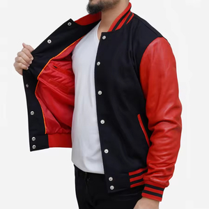 Custom Wholesale Team Letterman High Quality Unisex Cartoon Hooded Thick <b>Winter</b> Varsity <b>Jacket</b> Wool Shell <b>Waterproof</b> Breathable - Product Image 4