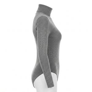 Combinaison côtelée en maille pour femme, ajustée, décontractée, chaude, couche de base, OEM ODM, vente en gros, usine, logo personnalisé, faible MOQ - Product Image 3