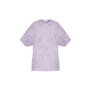T-shirt femme délavé à l'acide, coton épais 220 GSM, style urbain, fabrication OEM, marque privée - Product Image 4