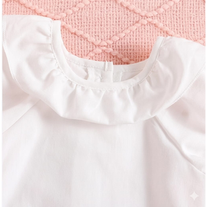 Vestido de Niña con Lazo y Rayas Azules y Blancas, con Cuello con Volantes, Lindo Vestido Informal de Verano para Fiestas - Product Image 4