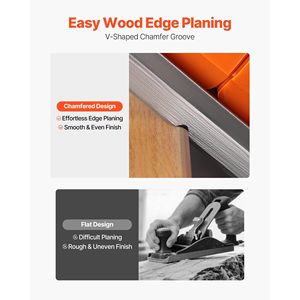 Cepilladora Eléctrica Manual de 3-1/4 Pulgadas de Ancho de Corte, 7 Amperios, 16800 RPM, con Cable, Profundidad de Corte Ajustable de 2-1/4 Pulgadas - Product Image 3