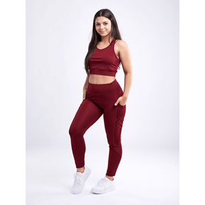 Top Corto da Allenamento Leggero con Spalline Incrociate per Donna - Product Image 3