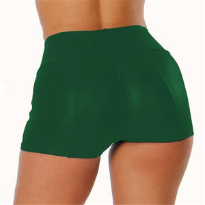 <b>Women</b> Hot <b>Shorts</b> Embroidered <b>Leather</b> Skinny Fit High Rise Summer Outdoor Lightweight Breathable Eco-Friendly Anti-Bacterial - Product Image 2
