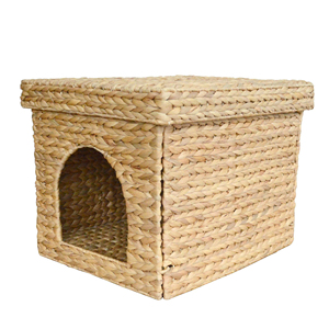 Maison pour chat en bois d'acacia écologique, motif animalier, couleur naturelle, taille personnalisable, lavage à la main – Meilleures ventes - Product Image 1