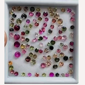 267 Piezas de Turmalina Natural Multicolor Verde y Rosa, Corte Pera de 4x3, 5x3, 6x4mm, Corte Marquise de 4x2, 6x3mm, 3-4mm, 49 Quilates, Iroc Sales - Product Image 2