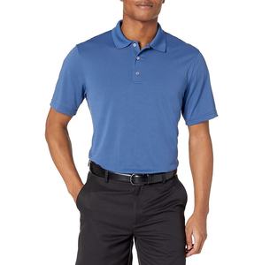Polo de hombre transpirable de algodón de manga corta, tejido casual, patrón liso, largo regular, teñido liso, venta al por mayor OEM, gran éxito de ventas - Product Image 2