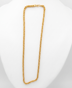 DIVYORO Women's Classic Gold Plated Rope <b>Chain</b> Necklace Party Jewelry - Product Image 1