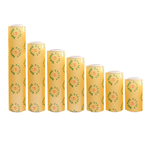 Película adhesiva de plástico PVC para envolver comida, autoadhesiva, uso manual, transparente, 50 calibres, fabricante de fábrica - Product Image 1