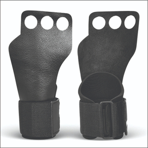 Support de poignet en cuir à 3 trous pour gymnastique, fermeture réglable auto-agrippante pour la musculation et l'entraînement de force, unisexe 2026 - Product Image 1