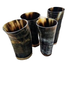 Tasse à bière en corne de buffle de style animal poli écologique, verres traditionnels faits à la main pour le camping et les fêtes en plein air - Product Image 5