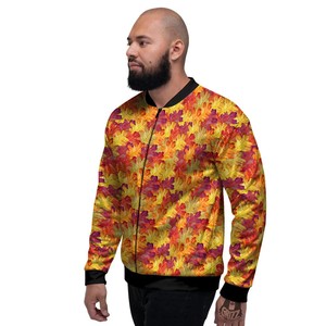 Blouson Bomber Personnalisé, Blouson Bomber Sublimé, Blousons Unisexe Sublimés pour Hommes, Blouson Bomber Imprimé par Sublimation - Product Image 1