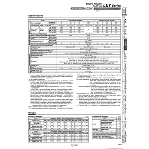 Actionneur électrique pneumatique SMC LEY63S4C-600M-S2A21 cylindre - Product Image 1