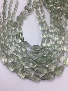 Collier de perles d'améthyste verte naturelle, percées sur le côté, pour la création de bijoux fins - Product Image 4