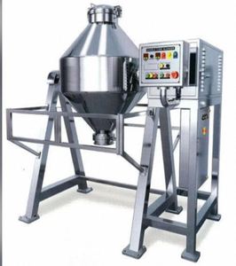 Mezcladora de Tambor de Acero Inoxidable, Mezcladora Industrial Automática de Polvo con Capacidad de Recubrimiento, para Mezclar Alimentos y Productos Químicos - Product Image 1