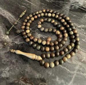 Cuentas de Oración Tasbih de Madera Pulida Hechas a Mano, Ecológicas y de Alta Calidad para Musulmanes, Zikr Diario, Dhikr, Decoración Islámica para el Hogar - Product Image 5