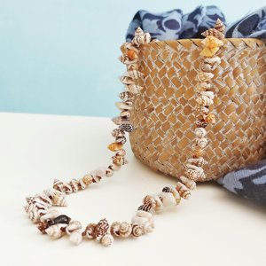 White <b>shell</b> necklace top choice fashionable accessories for girls low price seashell necklaces - Product Image 6