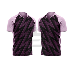 เสื้อฟุตบอลสมรรถนะสูง ผ้าฝ้าย 100% นุ่ม แห้งเร็ว พร้อมโลโก้ด้านหน้า ลายพิมพ์ทันสมัย สำหรับการแข่งขันของโรงเรียน ชมรม และลีก - Product Image 4