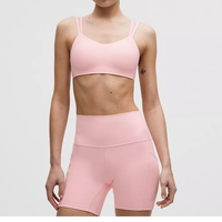 Ensemble de shorts de yoga réversibles et écologiques pour femmes, 2 pièces, vêtements de sport taille basse, tenue de fitness respirante pour l'entraînement