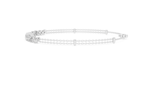 AFFORDABLE LAB GROWN 1.5CT MIX CUT DIAMOND RHODIUM PLATED LUXURY BRACELET SET 18KT <b>SOLID</b> WHITE <b>GOLD</b> WOMEN DAILY/OFFICE WEAR - Product Image 4