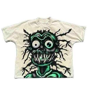 Camiseta de Secado Rápido para Hombre, Algodón, Impresión DTG, Personalizada, Estilo Urbano, Venta al Por Mayor, Camiseta Oversize, Corte Recto, Gráfica - Product Image 1