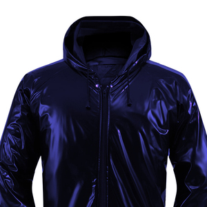 Ensemble de survêtement de sauna à capuche personnalisé pour hommes, imperméable, pour la perte de poids, la gym, le fitness et l'entraînement, vente en gros - Product Image 3