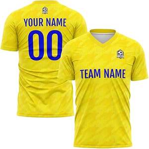 ชุดฟุตบอลดีไซน์ล่าสุด โพลีเอสเตอร์ 100% สไตล์ใหม่ ชุดมืออาชีพสำหรับผู้ใหญ่ คุณภาพพรีเมียม สีสั่งทำได้ แห้งเร็ว - Product Image 2