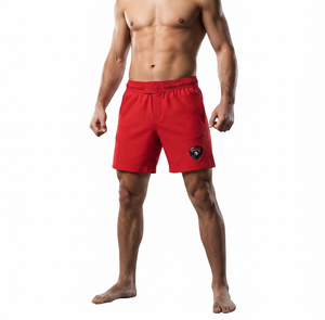 Pantalones Cortos Deportivos para Niños DUMELA INTERNATIONAL de Alta Calidad en Poliéster y Algodón Rojo con Logotipo Personalizado, Cómodos para el Verano, para Boxeo y Entrenamiento de MMA - Product Image 3