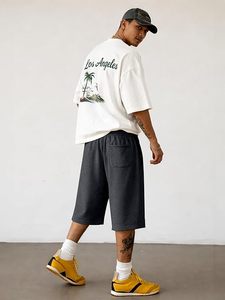 High Quality Custom Acid Washed Sweat Terry French Terry <b>Shorts</b> Men <b>Quick</b> <b>Dry</b> Fitness Gym <b>Shorts</b> Vintage Distressed Wholesale - Product Image 3