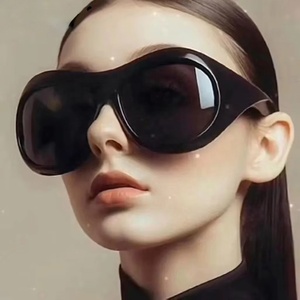 Lunettes de soleil ovales surdimensionnées 2025 – Tendance Y2K Punk pour femmes et hommes – Sports de plein air – Verres PC – Protection UV400 - Product Image 1