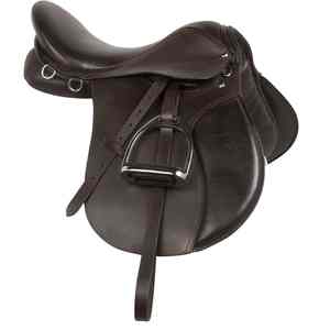 Selle d'équitation anglaise de haute qualité en cuir massif pour cavalier, avec selle de polo en laiton personnalisée et éléments en plastique pour la course hippique anglaise - Product Image 5