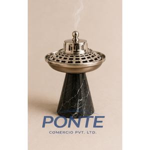 Luxury Marble Metal Mabkhara Modern Arabian Bakhoor Burner Eco-Friendly Customizable for Home <b>Decor</b> Ramadan Gifts for Meditation - Product Image 1