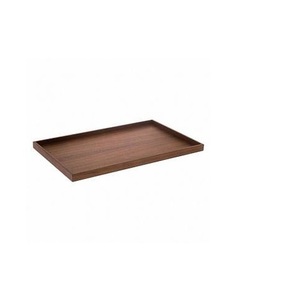 Elegante bandeja rectangular de madera hecha a mano, plato de servir duradero, perfecto para desayuno, cena, refrigerios, cocina, mesa de comedor. - Product Image 1