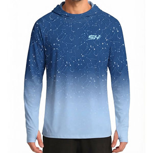 Sudadera con Capucha de Pesca y Caza para Hombre, Protección Solar UV, Manga Larga, 100% Poliéster, UPF 50, Última Llegada, Venta al Por Mayor - Product Image 1
