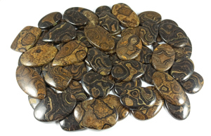 Cabochon de stromatolite naturel en gros, cabochon de stromatolite en vrac pour bijoux, cabochon pour la fabrication de pendentifs et bagues en argent - Product Image 6