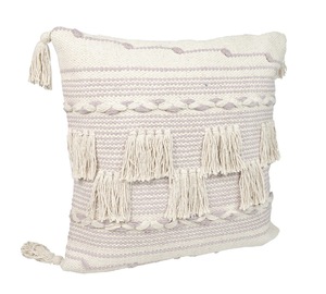 Bohemian Handmade Cotton Square Cushion Cover with Tassels Tufted Customizable <b>Throw</b> Pillow Case <b>for</b> <b>Bed</b> Sofa Living Room Decor - Product Image 3