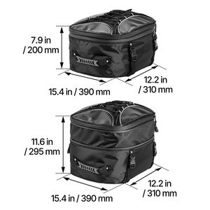 Borsa Posteriore Espandibile Impermeabile in PVC per Moto 22-34L per Sport all'Aperto e Bagagli da Motocicletta - Product Image 2