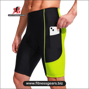 High Performance Eco-Friendly Breathable Spandex/Polyester <b>Cycling</b> <b>Shorts</b> Customizable Options Men-Padded Comfort Quick Dry - Product Image 3